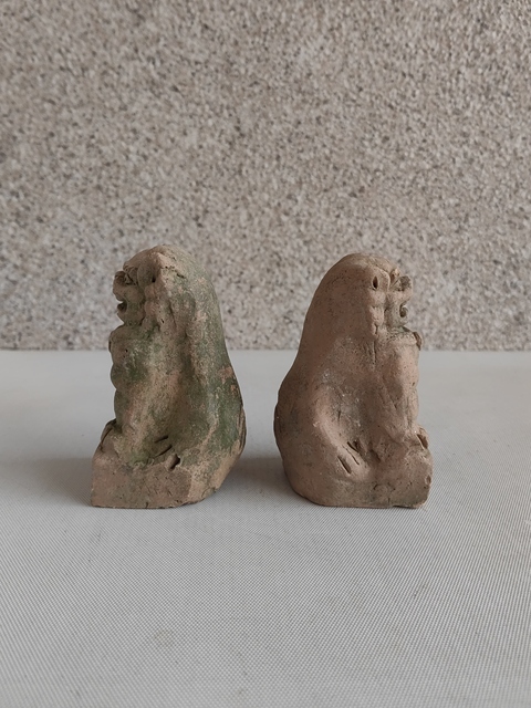 古玩陶瓷紅陶獅子拍賣,當前價格680元