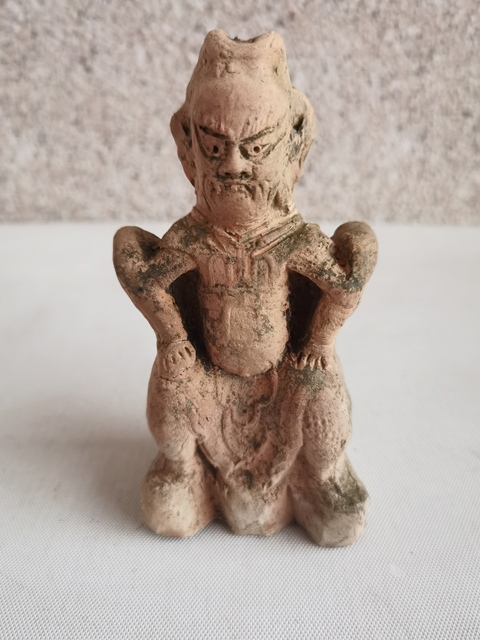 古玩陶瓷紅陶人物造像拍賣，當前價格550元