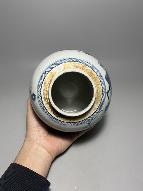 古玩陶瓷青花山水人物紋罐拍賣,當前價格0元