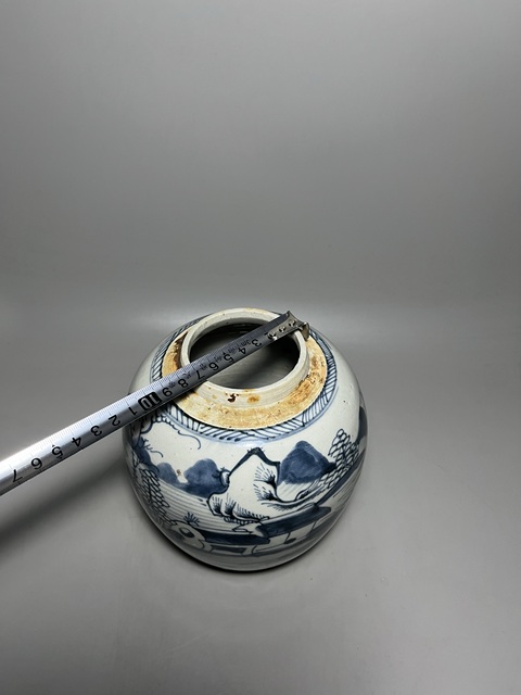 古玩陶瓷青花山水人物紋罐拍賣,當前價格0元