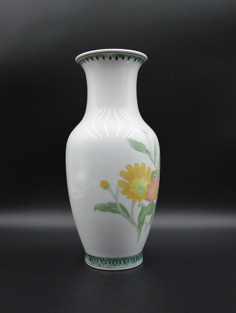 古玩陶瓷【鳳麟齋】醴陵棕雙鳳花卉紋瓶拍賣，當前價格199元