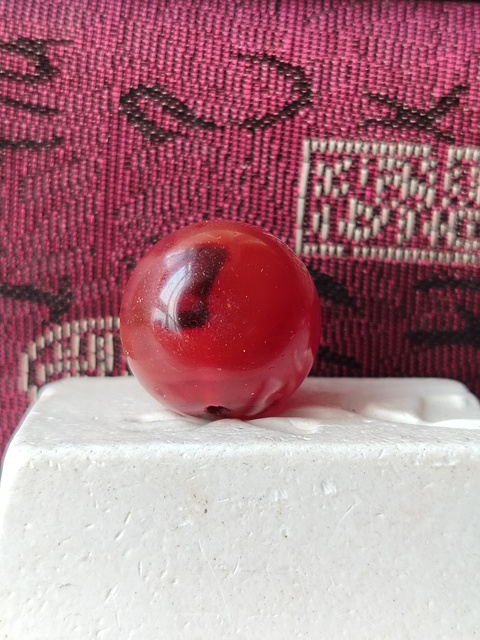 古玩玉器天然紅瑪瑙珠拍賣,當前價格280元