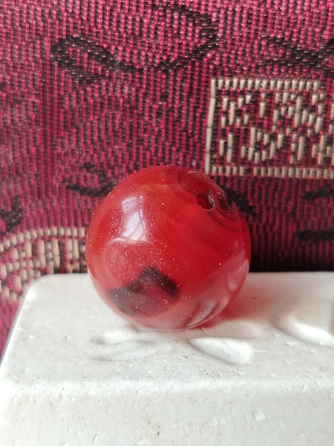 古玩玉器天然紅瑪瑙珠拍賣,當前價格280元