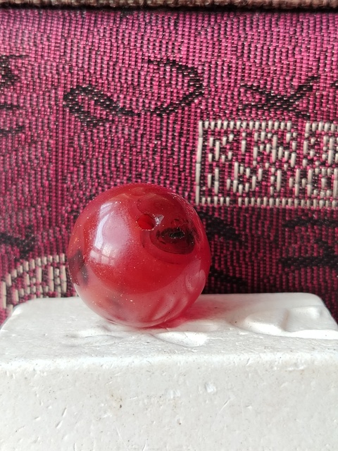 古玩玉器天然紅瑪瑙珠拍賣,當前價格280元