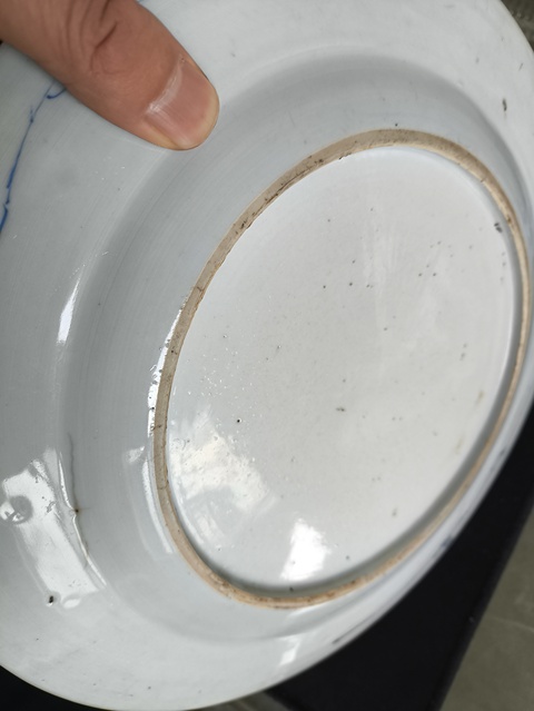 古玩陶瓷花卉紋青花盤拍賣,當前價格3088元