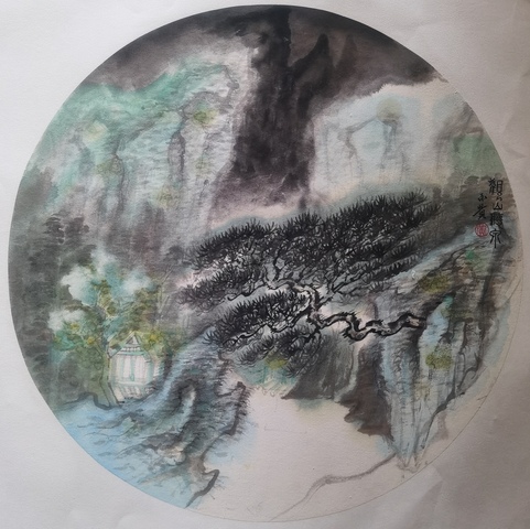 古玩字畫中美協(xié)會員國家一級美術(shù)師黃永濱觀山聽泉拍賣,當(dāng)前價格699元