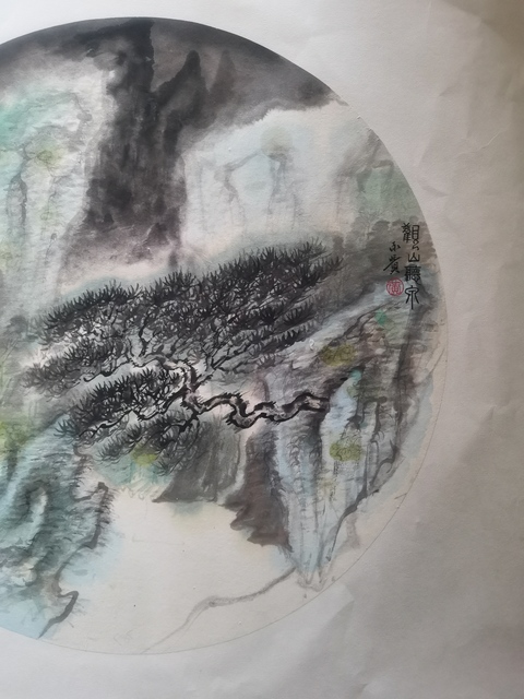 古玩字畫中美協(xié)會員國家一級美術(shù)師黃永濱觀山聽泉拍賣,當(dāng)前價格699元