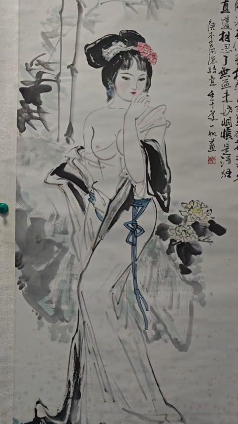 古玩字畫(huà)畫(huà)家一帆2002年作品李商隱詩(shī)意圖拍賣(mài)，當(dāng)前價(jià)格499元
