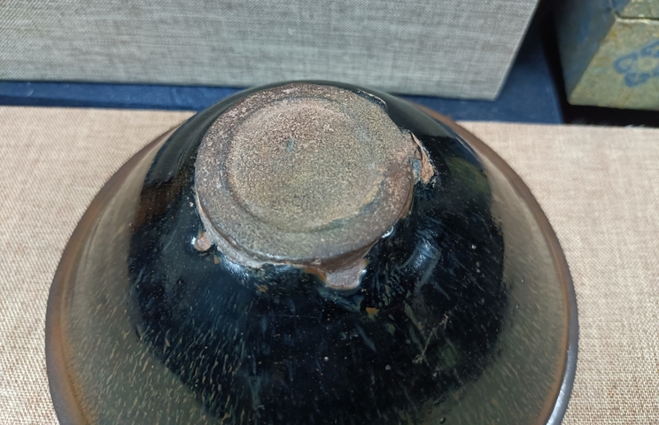古玩陶瓷宋代建窯兔毫喇叭口盞拍賣，當前價格16000元