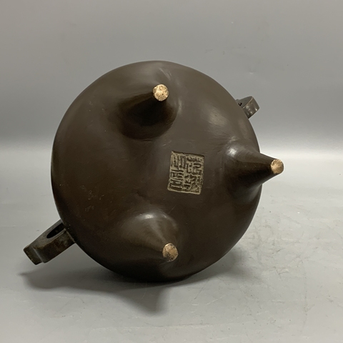 古玩雜項銅爐拍賣,當前價格9600元