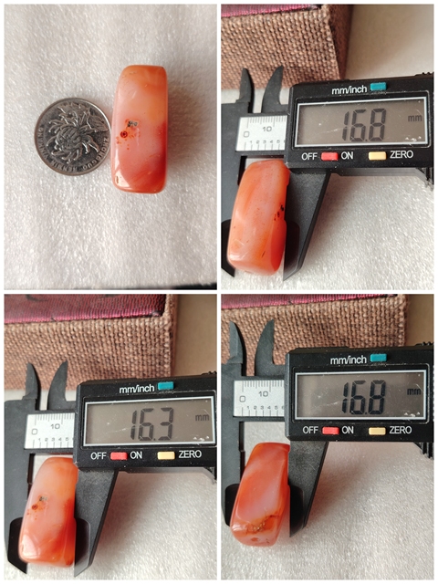 古玩玉器大尺寸天然紅瑪瑙“多棱珠”拍賣,當前價格66元