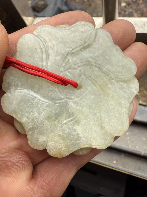 古玩玉器明代和田玉雕“將軍扣”拍賣,當前價格15000元
