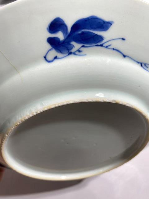 古玩陶瓷（虧出，不議價）清康熙博古紋嬰戲圖青花折沿盤拍賣，當前價格1600元
