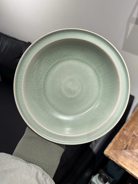 古玩陶瓷宋代·青釉折沿盤拍賣,當前價格1288元