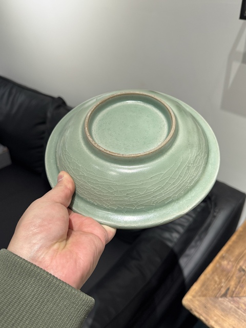 古玩陶瓷宋代·青釉折沿盤拍賣,當前價格1288元
