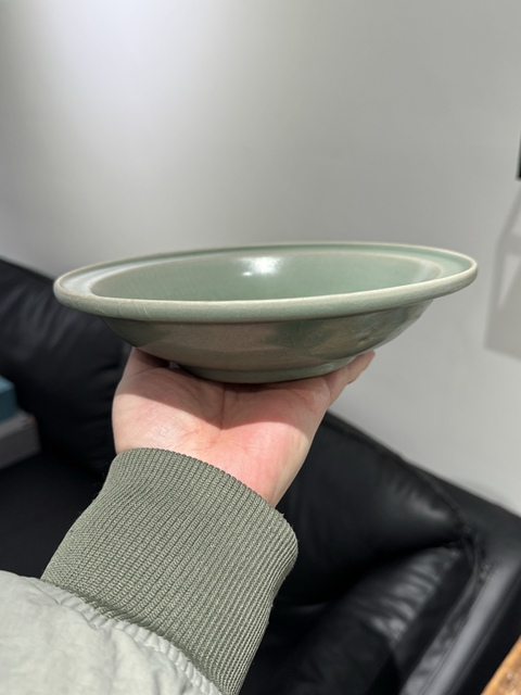 古玩陶瓷宋代·青釉折沿盤拍賣,當前價格1288元