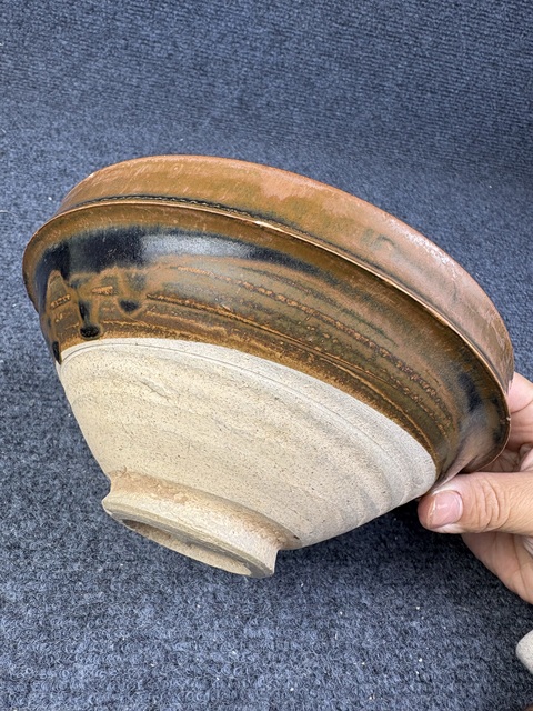 古玩陶瓷磁州窯黑釉鐵銹斑紋碗拍賣,當前價格2388元
