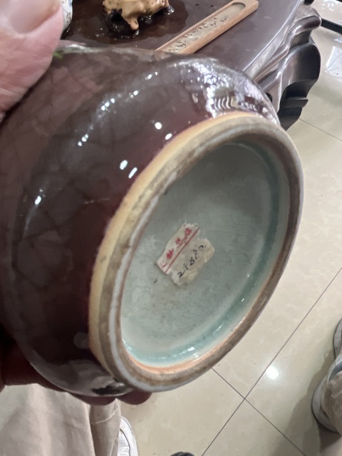 古玩陶瓷清中期郎紅釉筒式爐拍賣，當前價格5000元