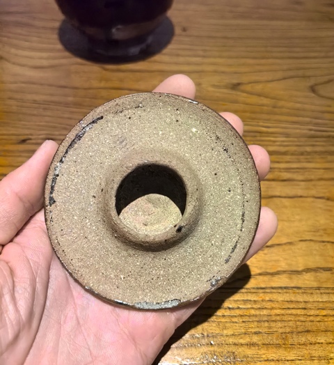 古玩陶瓷明黑釉茶入（原蓋）860拍賣，當前價格860元