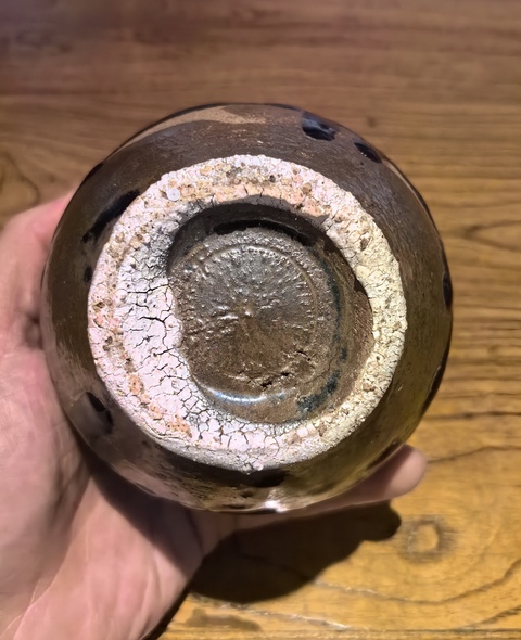 古玩陶瓷明黑釉茶入（原蓋）860拍賣，當前價格860元