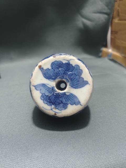 古玩陶瓷福壽紋青花香插拍賣,當前價格2000元