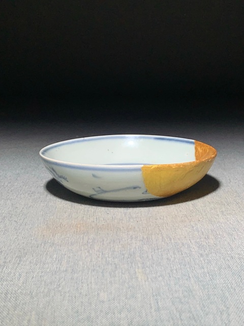 古玩陶瓷明中·青花人物故事紋洗真品鑒賞圖