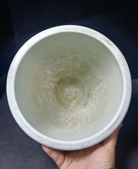 古玩陶瓷清中期道光細路纏枝蓮喜字卷缸尺寸直徑25cm高22cm拍賣,當前價格2398元