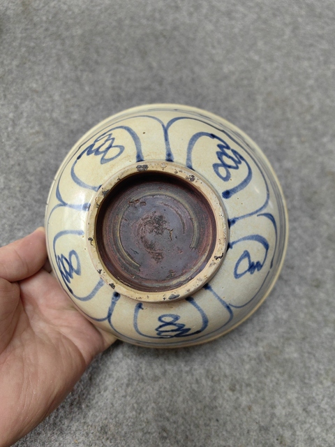 古玩陶瓷明早期—青花折枝花卉紋碗拍賣，當前價格788元