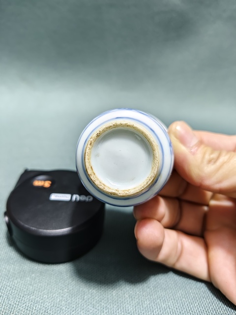 古玩陶瓷清代時期青花花卉紋杯拍賣,當前價格800元