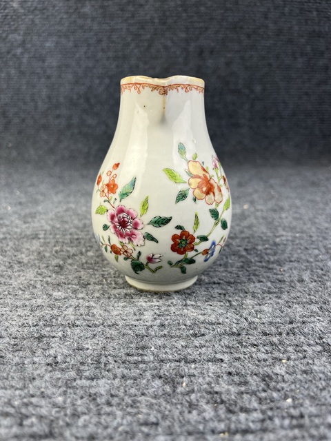 古玩陶瓷乾隆粉彩花卉紋奶壺拍賣,當前價格1288元