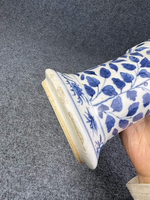 古玩陶瓷青花龍穿花花觚拍賣,當(dāng)前價格4588元
