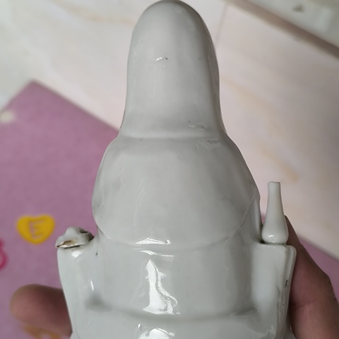 古玩陶瓷德化窯白釉觀音像拍賣,當前價格2600元