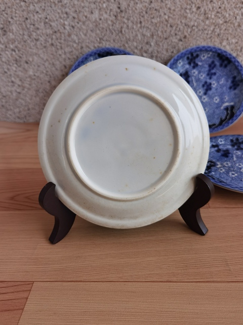 古玩陶瓷松竹梅青花盤拍賣,當(dāng)前價(jià)格260元