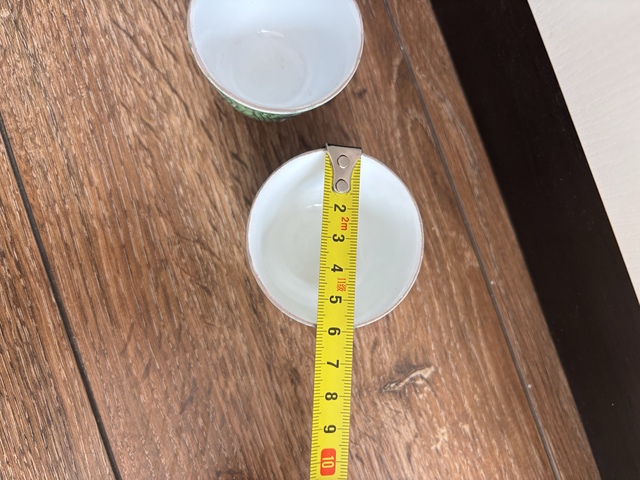 古玩陶瓷萊菔蝶紋杯拍賣,當前價格99元