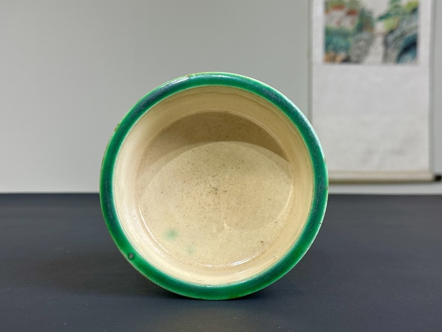 古玩陶瓷清代,虎皮釉、三彩水洗拍賣,當前價格3800元