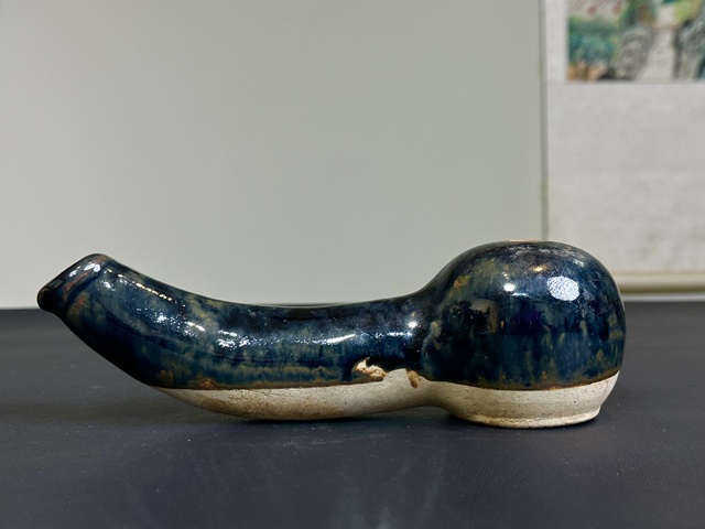 窯變黑釉油燈拍賣，當前價格530元