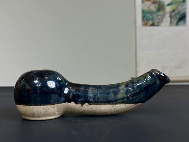 古玩陶瓷窯變黑釉油燈拍賣，當前價格388元