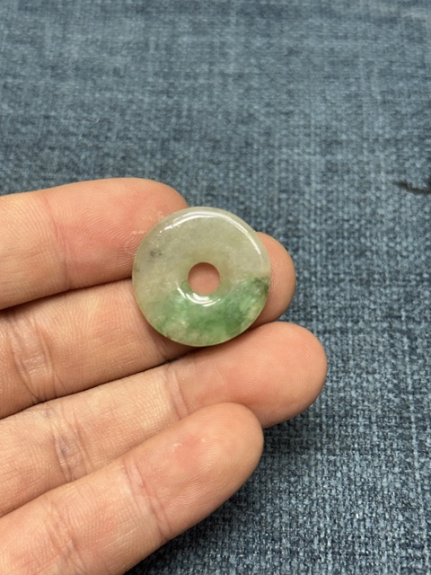 古玩陶瓷清代翡翠平安扣拍賣，當前價格169元