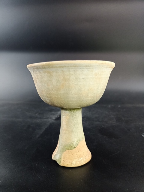 古玩陶瓷【明代】青釉高足杯【級別高,收藏價值好】拍賣,當前價格0元