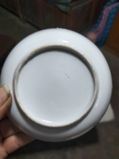 古玩陶瓷清晚期 廣彩花鳥紋小盤拍賣,當前價格600元