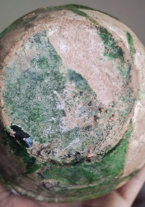 古玩陶瓷遼金·綠釉龍紋皮囊壺（罕珍）拍賣(mài)，當(dāng)前價(jià)格39000元