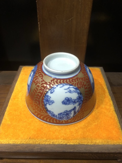 古玩陶瓷（精品蓋碗）晚清·青花礬紅描金·瑞獸松竹梅-蓋碗拍賣(mài)，當(dāng)前價(jià)格408元
