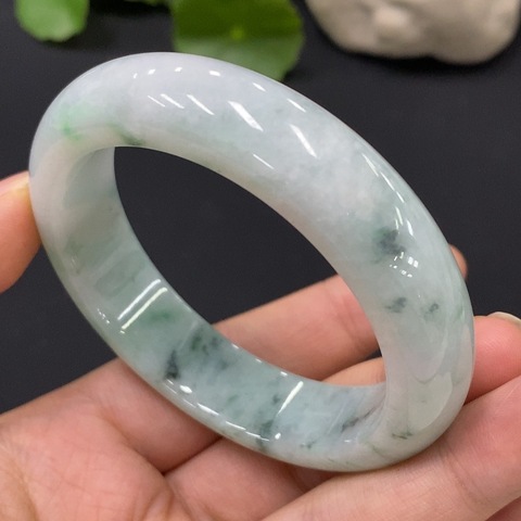 古玩玉器當代·翡翠手鐲拍賣,當前價格6500元