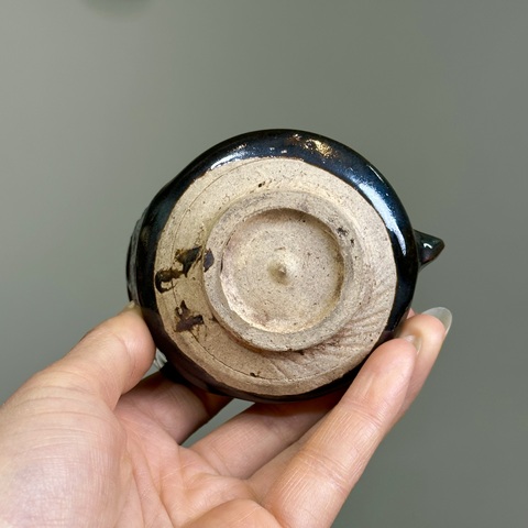 古玩陶瓷明代，黑釉鳥型水洗拍賣，當前價格286元