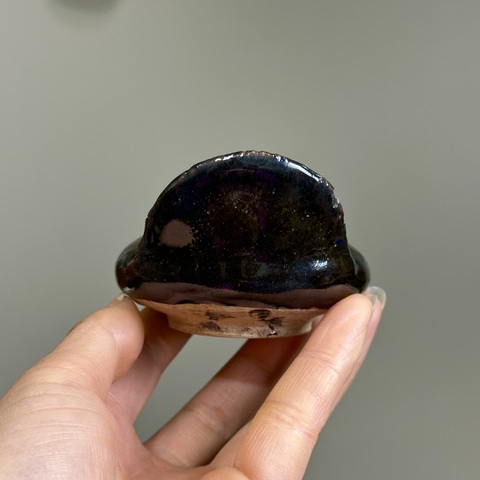 古玩陶瓷明代，黑釉鳥型水洗拍賣，當前價格286元