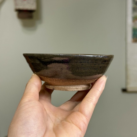 古玩陶瓷元代,茶葉末釉茶盞拍賣,當前價格650元