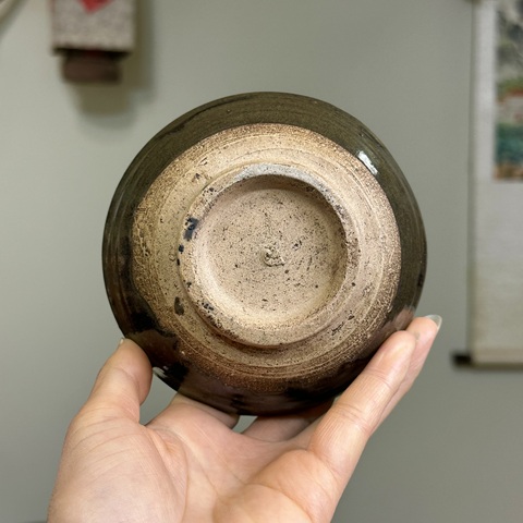 古玩陶瓷元代,茶葉末釉茶盞拍賣,當前價格650元
