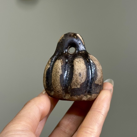 古玩陶瓷元末明初·黑釉秤砣拍賣,當前價格750元