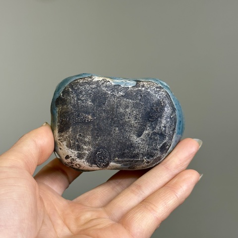 古玩陶瓷清代,磁州窯、藍釉金蟾水滴拍賣,當前價格1800元