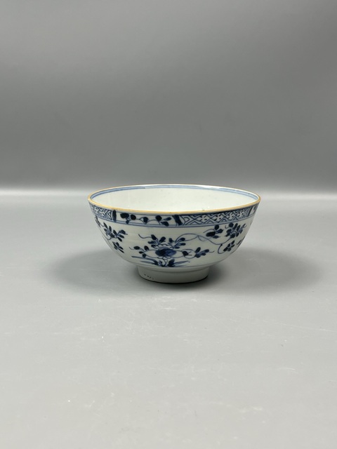 古玩陶瓷康熙青花花卉碗拍賣,當前價格4800元